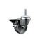 Service Caster 3 Inch Semi Steel Wheel Swivel 58 Inch Threaded Stem Caster with Brake SCC SCC-TS20S314-SSS-PLB-58212 - alternate 1
